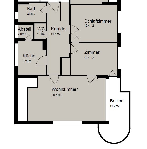 3 rooms apartment, photo 9 of 9