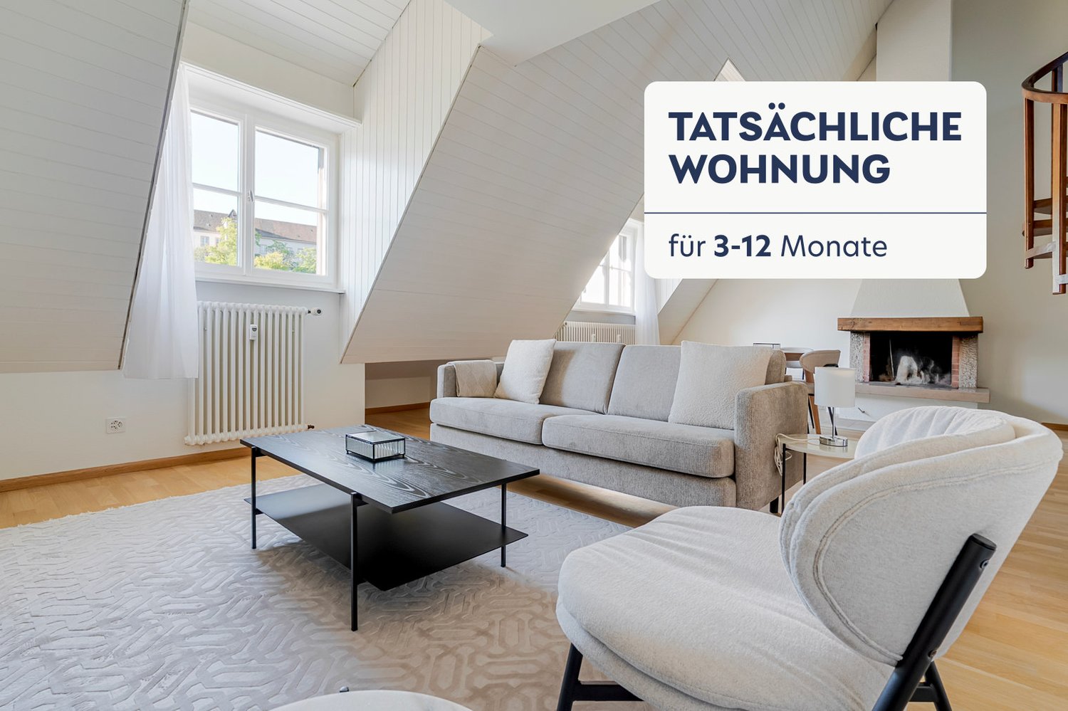 2 ½ rooms furnished flat