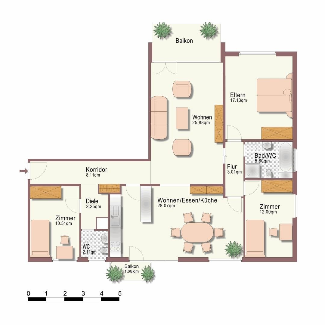 4 ½ rooms apartment