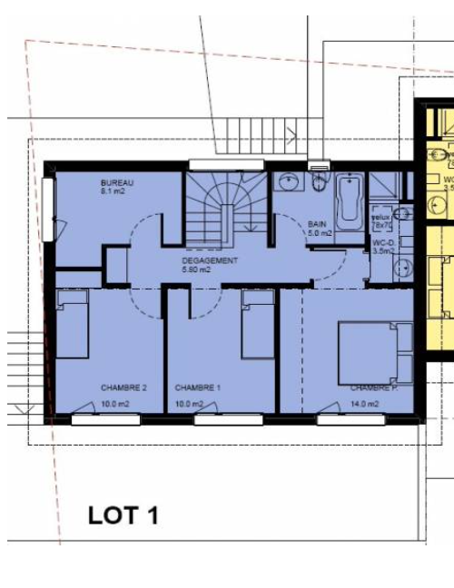 3 ½ rooms single house