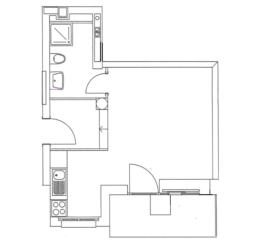 1 ½ Zimmer Wohnung, Foto 4 von 7