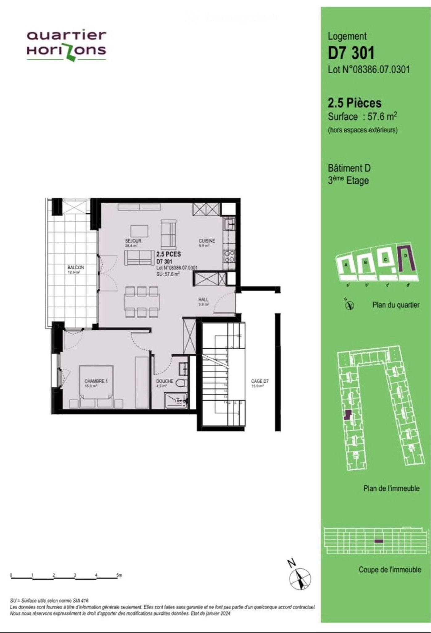 1.5 room apartment