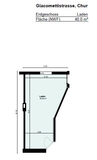 Local commercial de 40m²