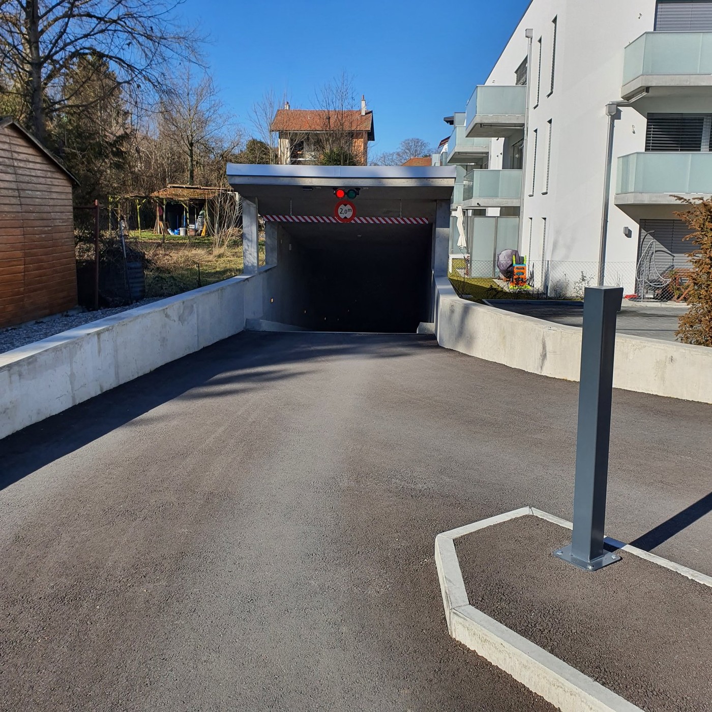 Posto auto coperto per biciclette