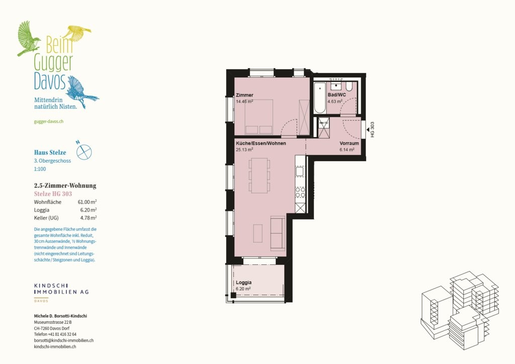 Appartement de 2 ½ pièces