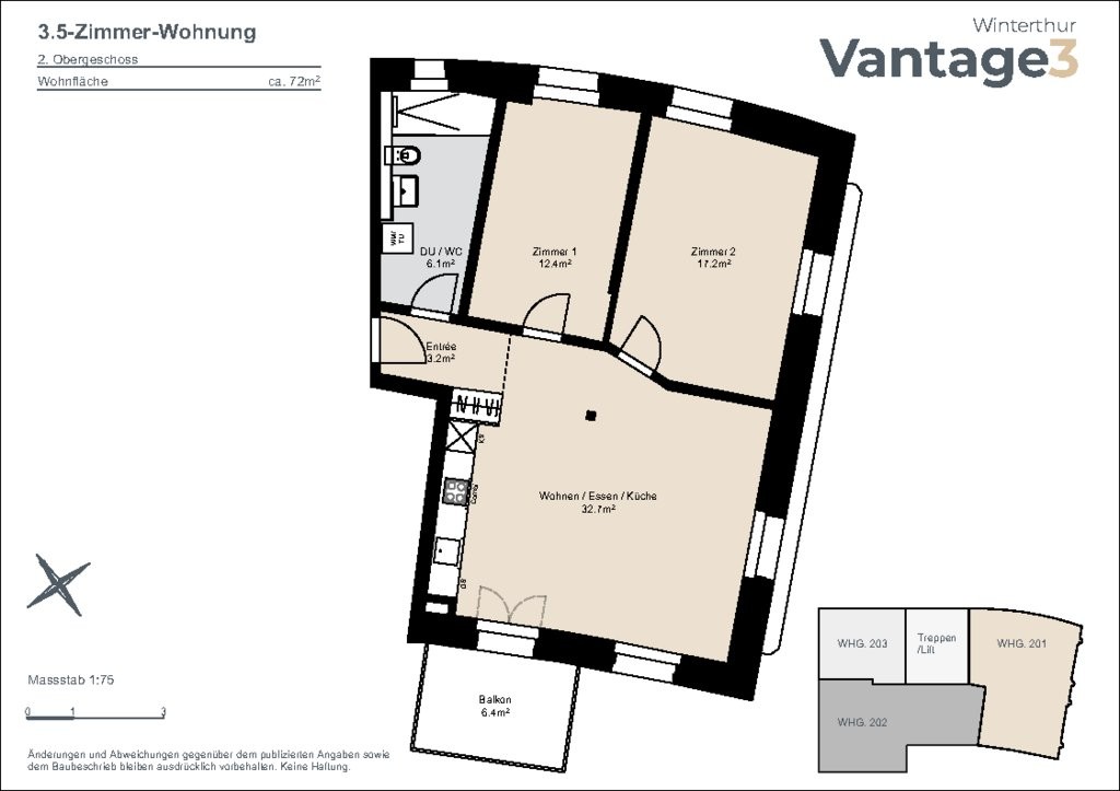 3 ½ rooms apartment, photo 9 of 9