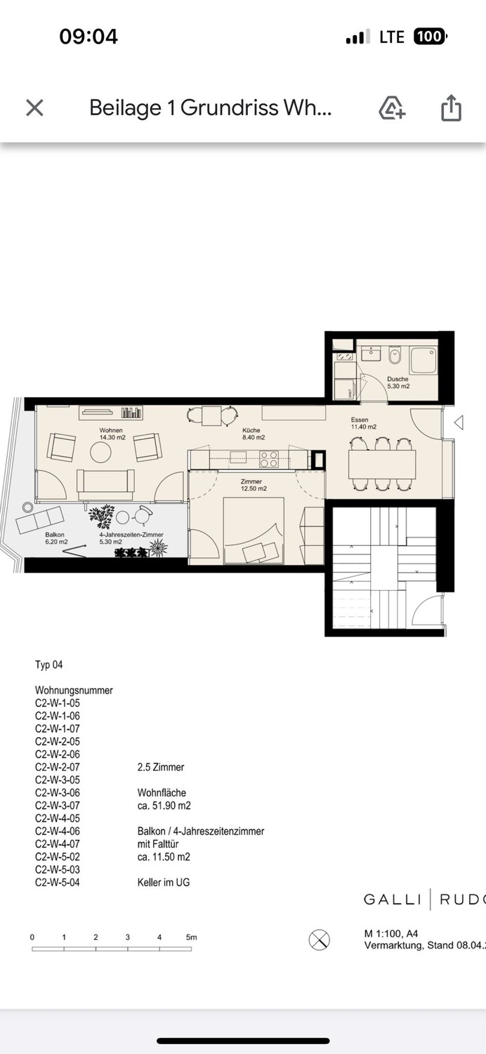 2 ½ rooms apartment, photo 5 of 6