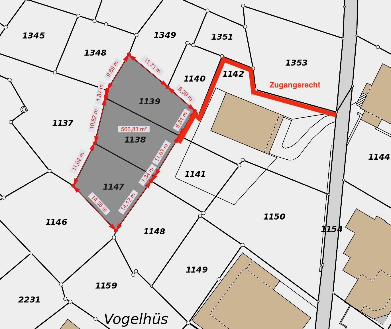 564m² building land, photo 1 of 4