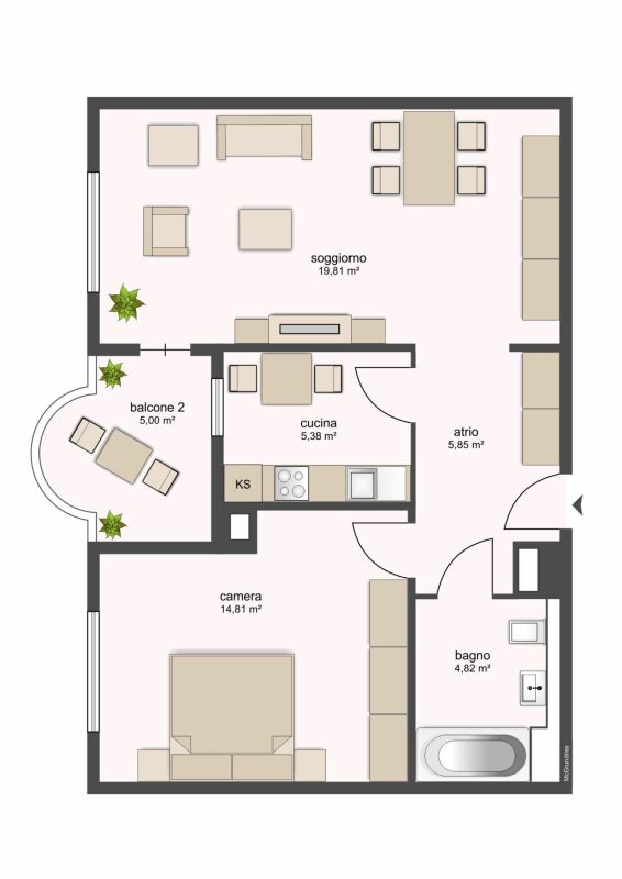 2 ½ Zimmer Wohnung