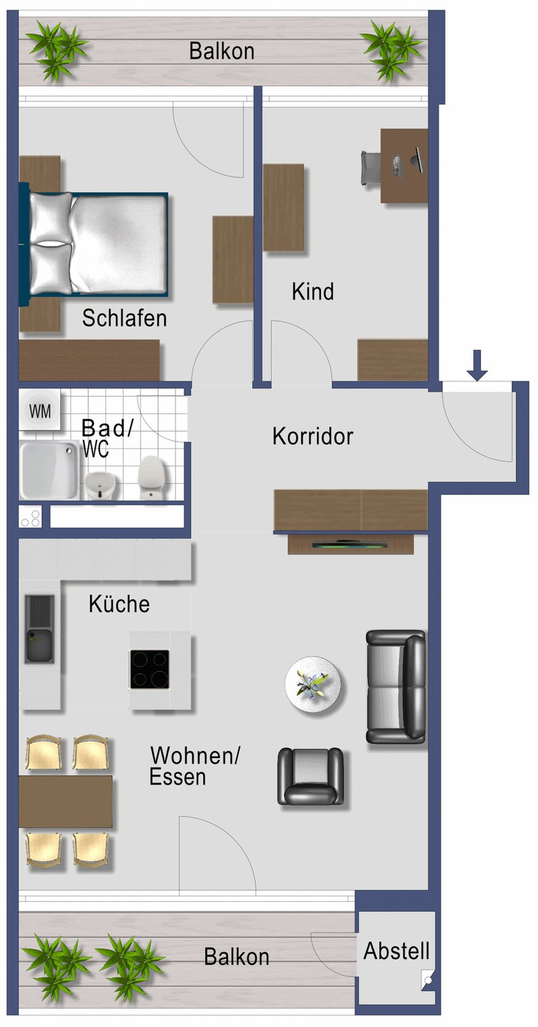 3 ½ rooms apartment, photo 4 of 10