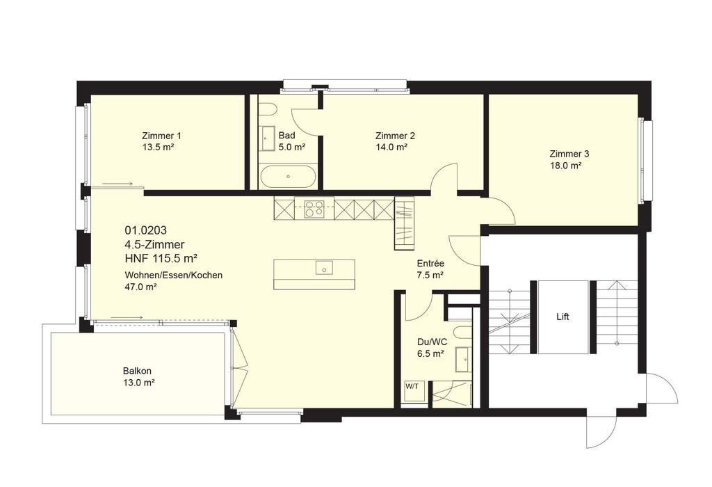 Appartamento di 4 ½ locali, foto 2 di 8