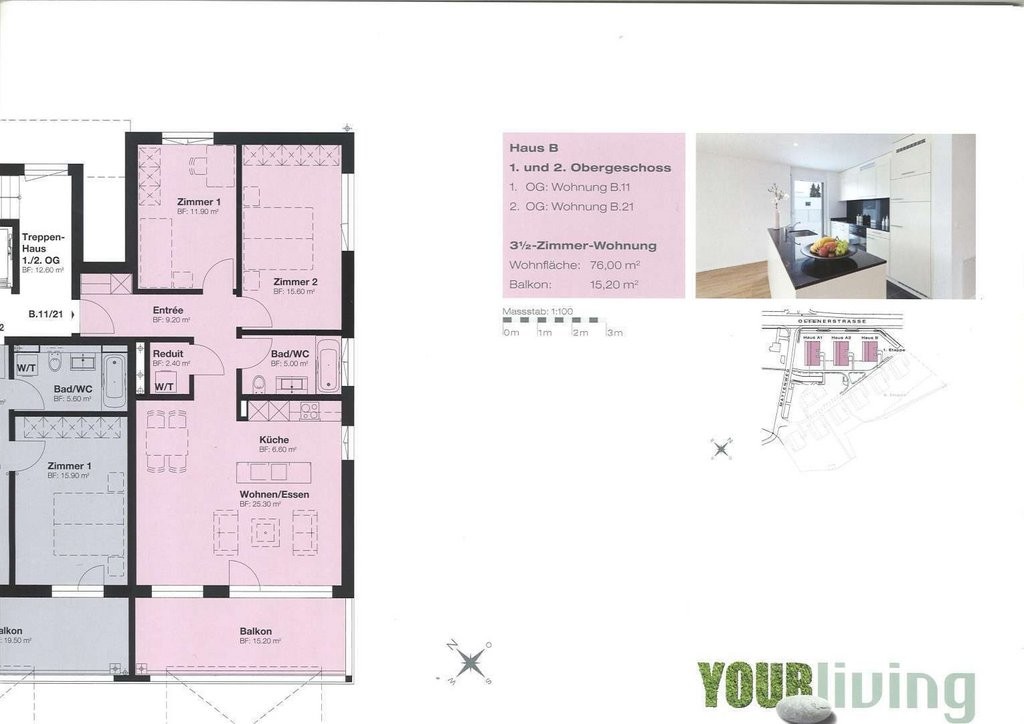 3 ½ rooms apartment