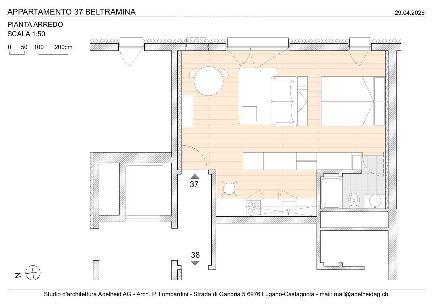 1 ½ rooms apartment
