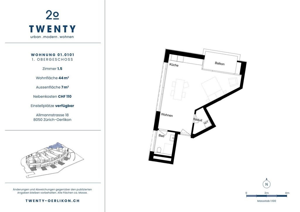 appartamento di 1 ½ locali, foto 8 di 8