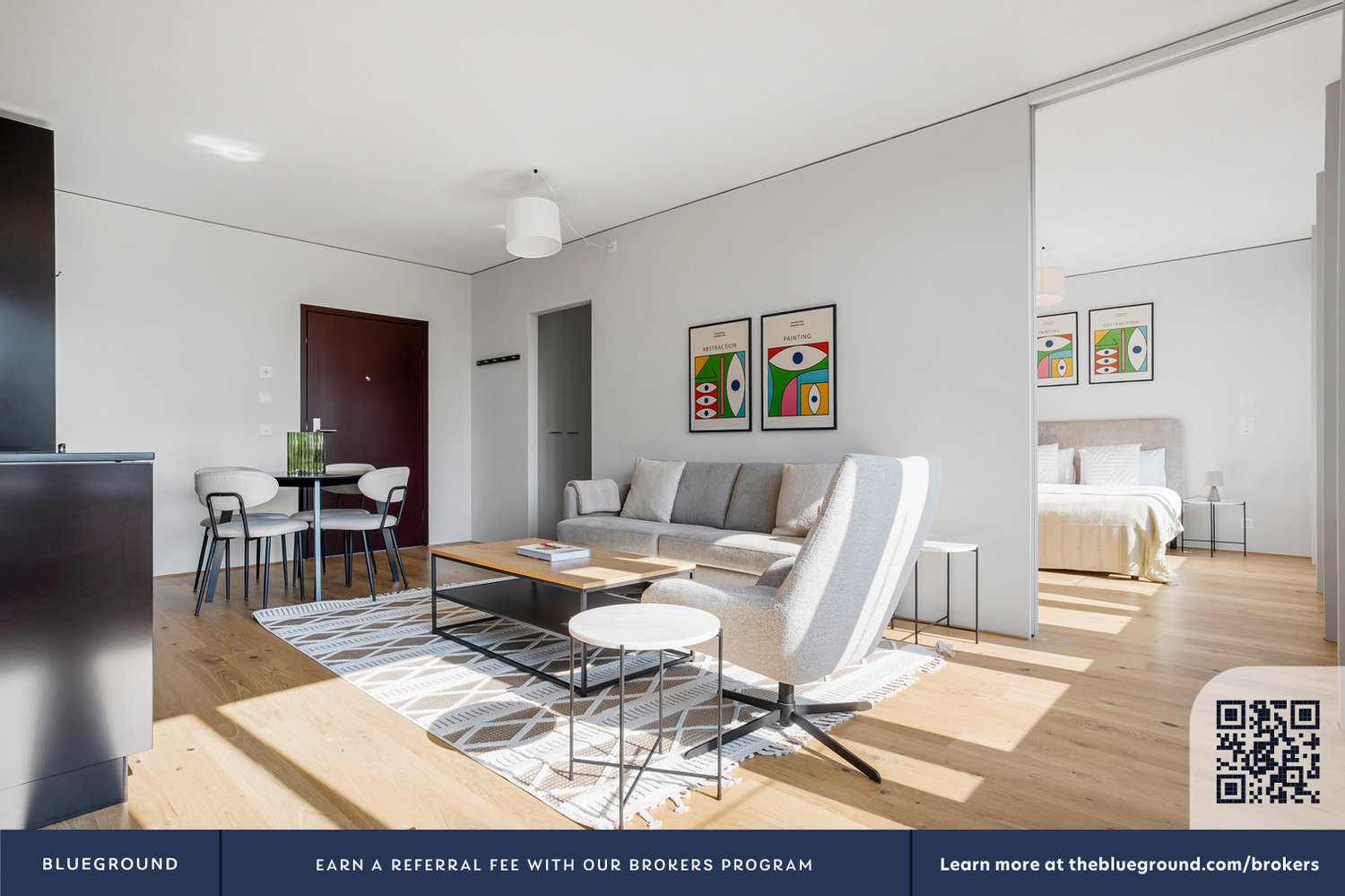 2 ½ rooms furnished flat