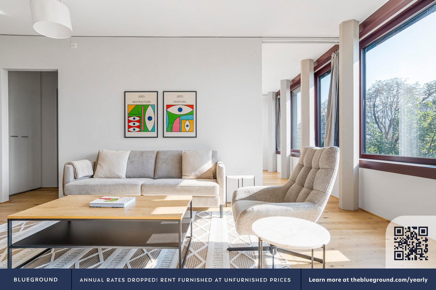 2 ½ rooms furnished flat