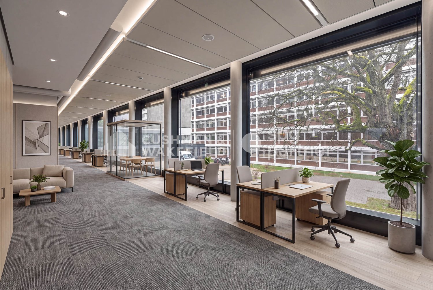550m² office