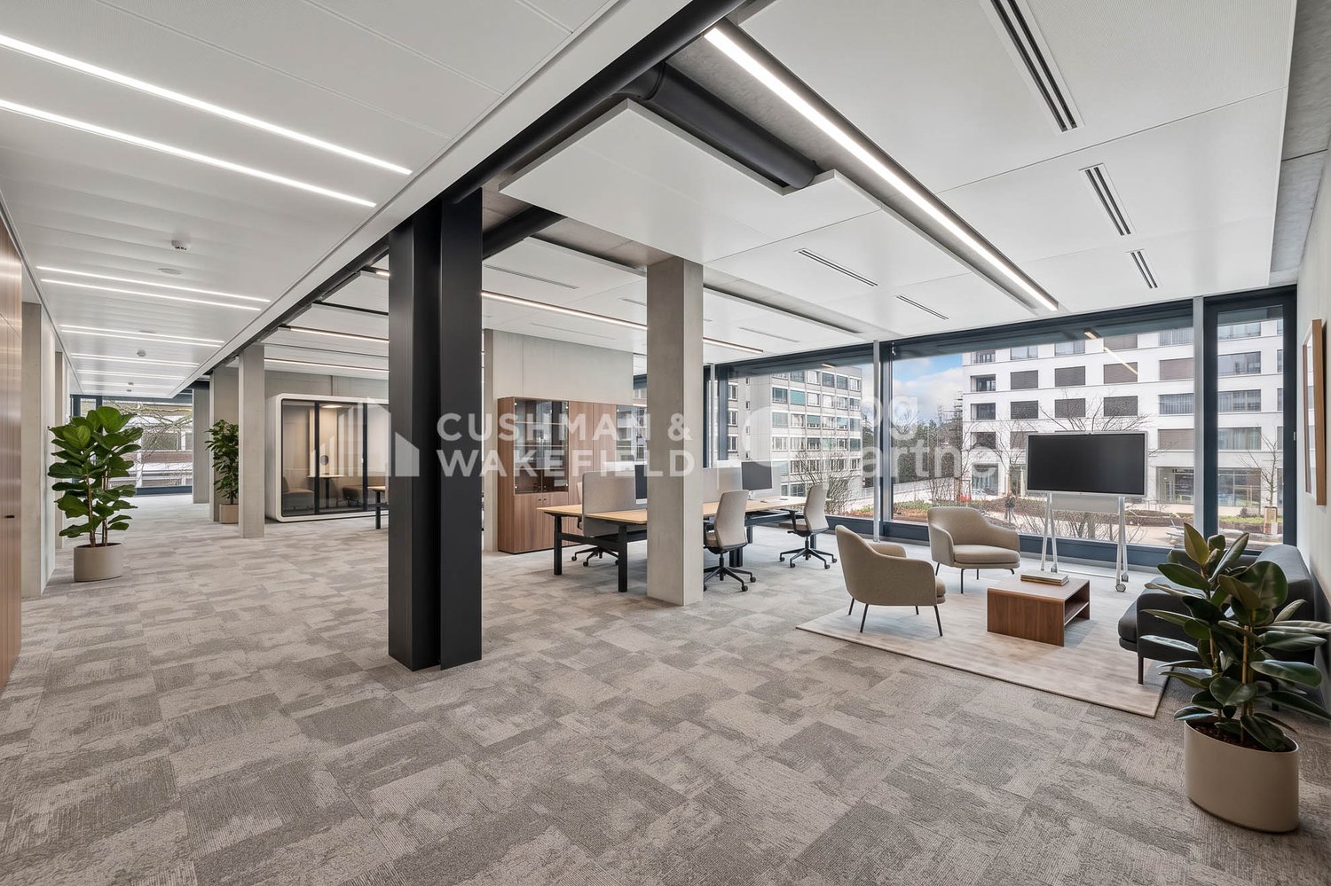 550m² office
