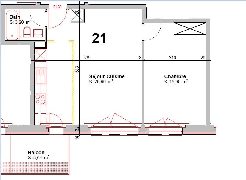 Appartamento di 2 ½ locali