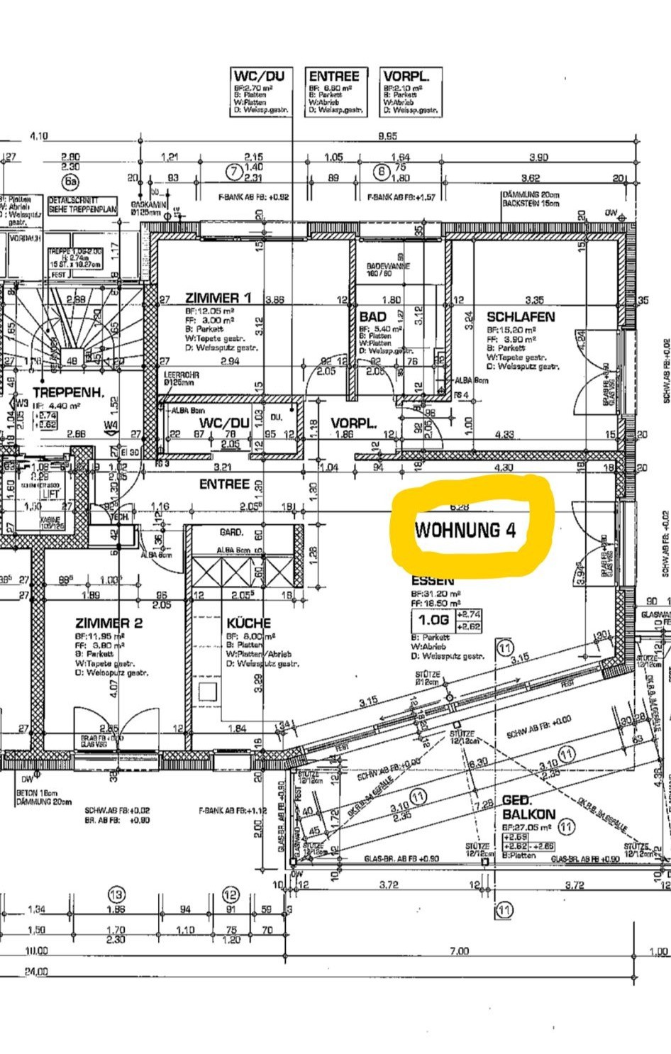 4 ½ rooms apartment