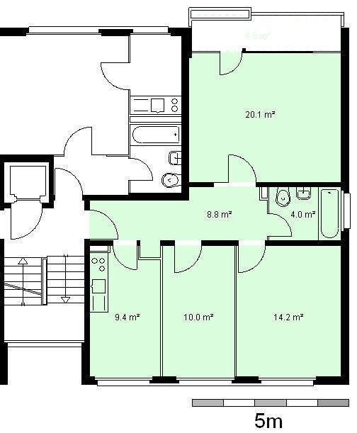 3 rooms apartment