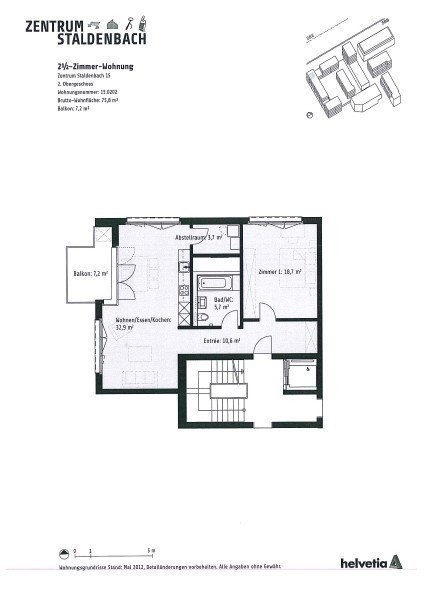 2 ½ rooms apartment, photo 5 of 7