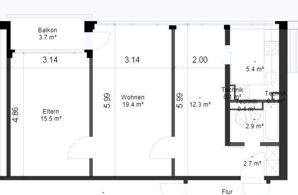 2 ½ rooms apartment, photo 7 of 7