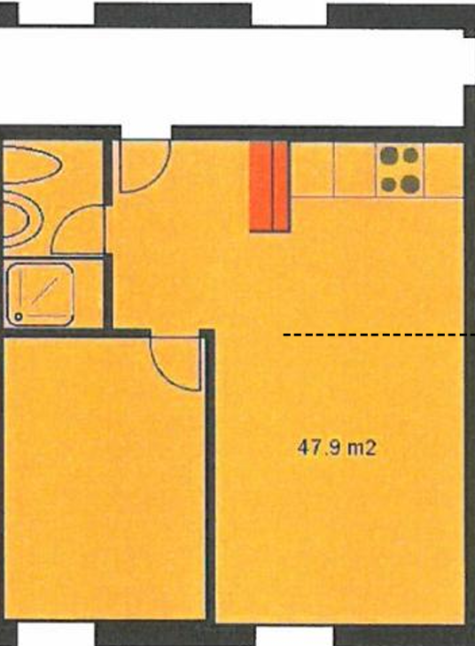 2 ½ rooms apartment