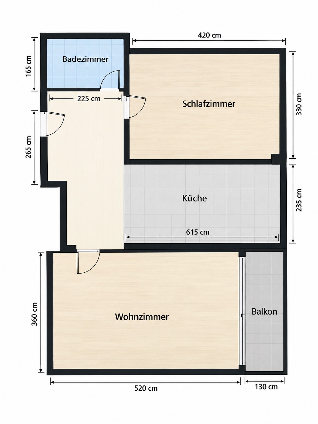 Appartement de 1 ½ pièces