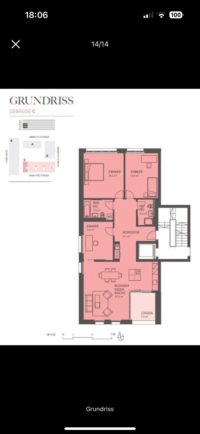 4 ½ pièces appartement