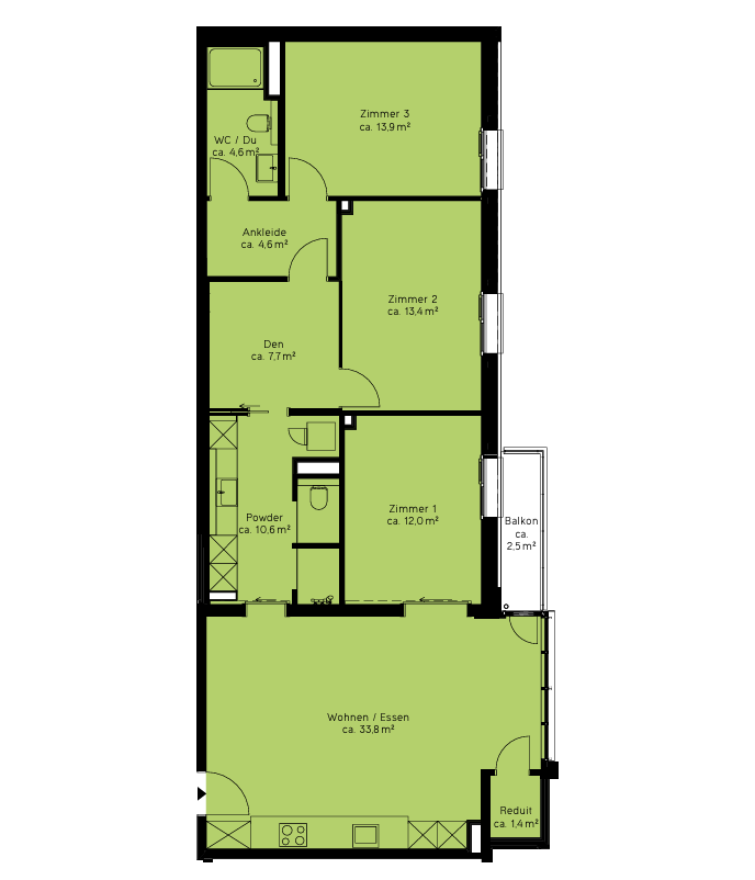 4 ½ rooms apartment, photo 6 of 6