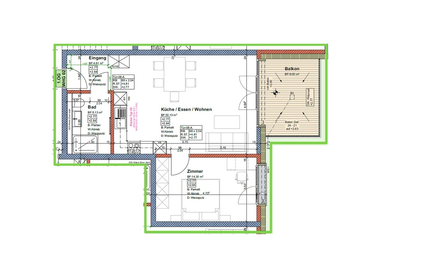 Appartamento di 2 ½ locali