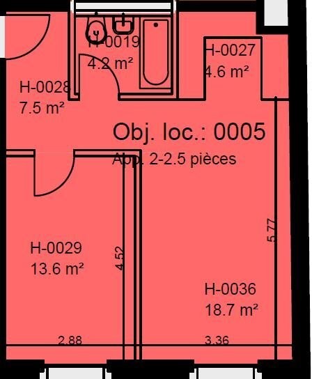 2 rooms apartment