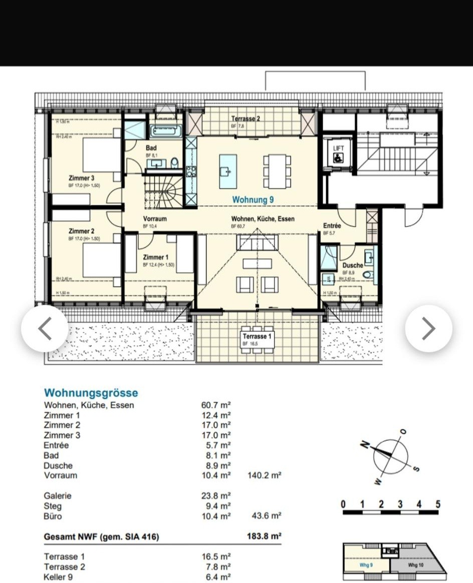 6 ½ rooms apartment