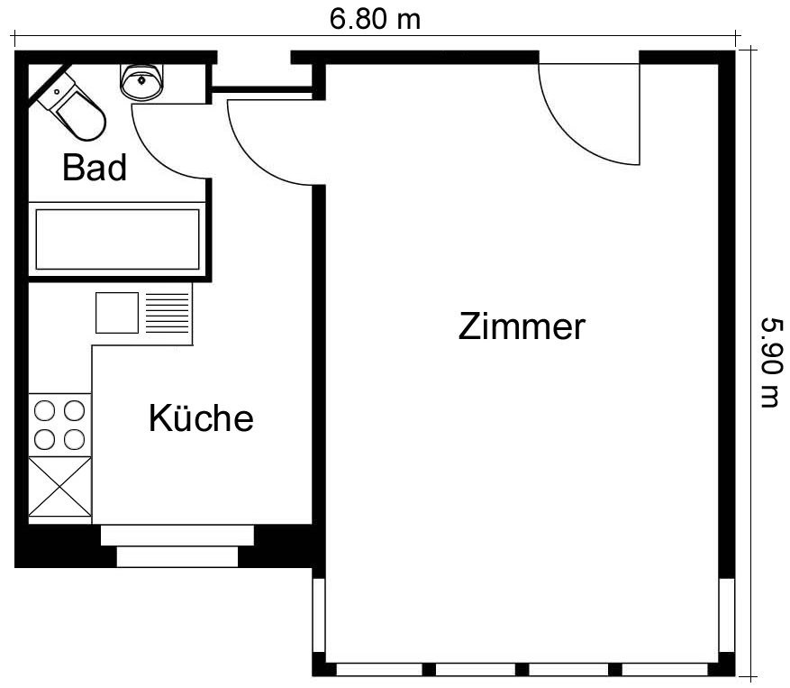 1 room apartment