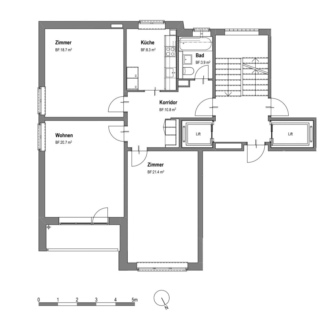 3 rooms apartment, Foto 7 von 7