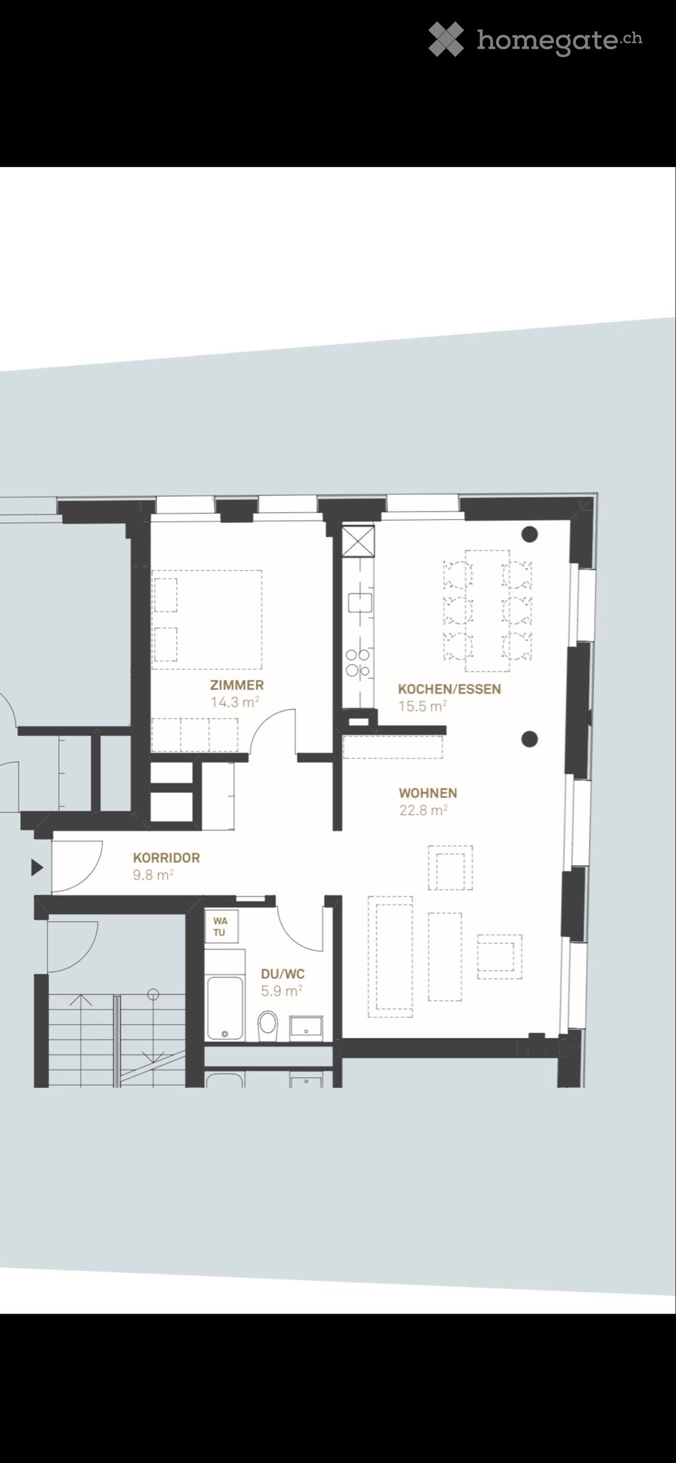 Appartement de 2 ½ pièces