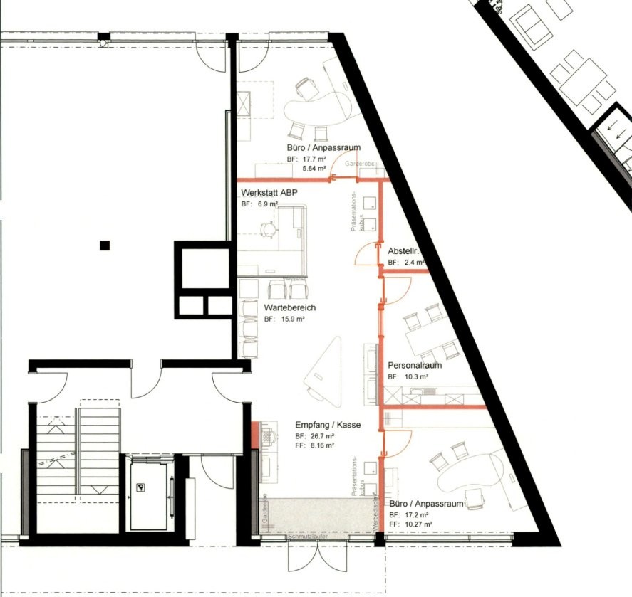 105m² commerciale