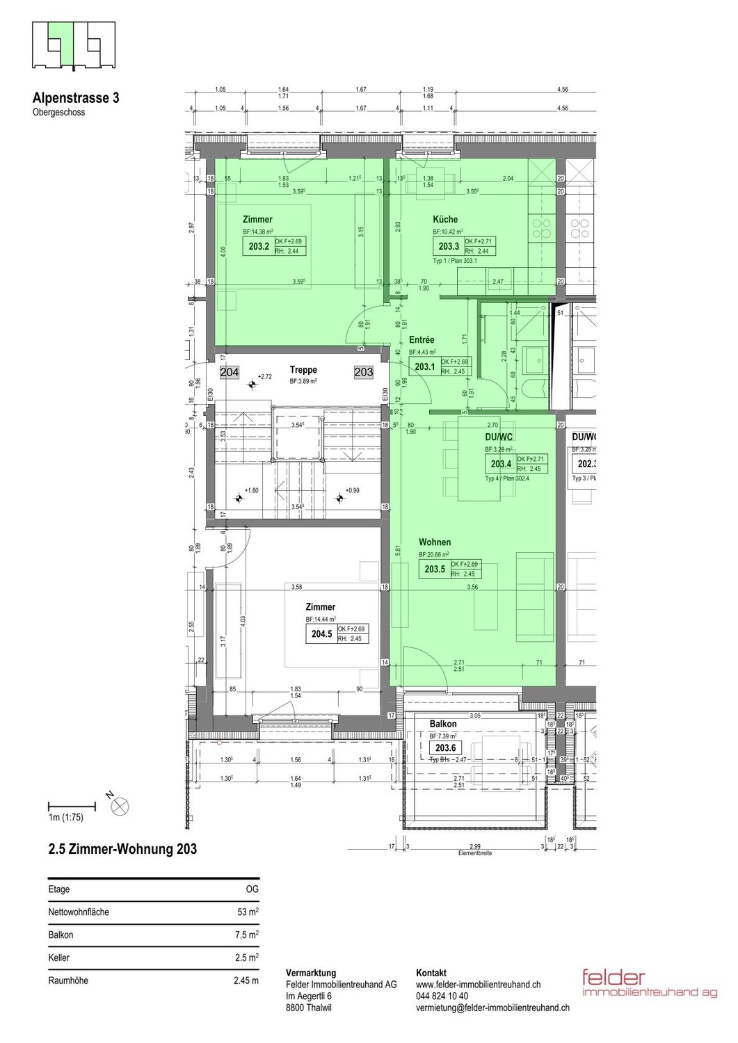 2 ½ rooms apartment, photo 3 of 3