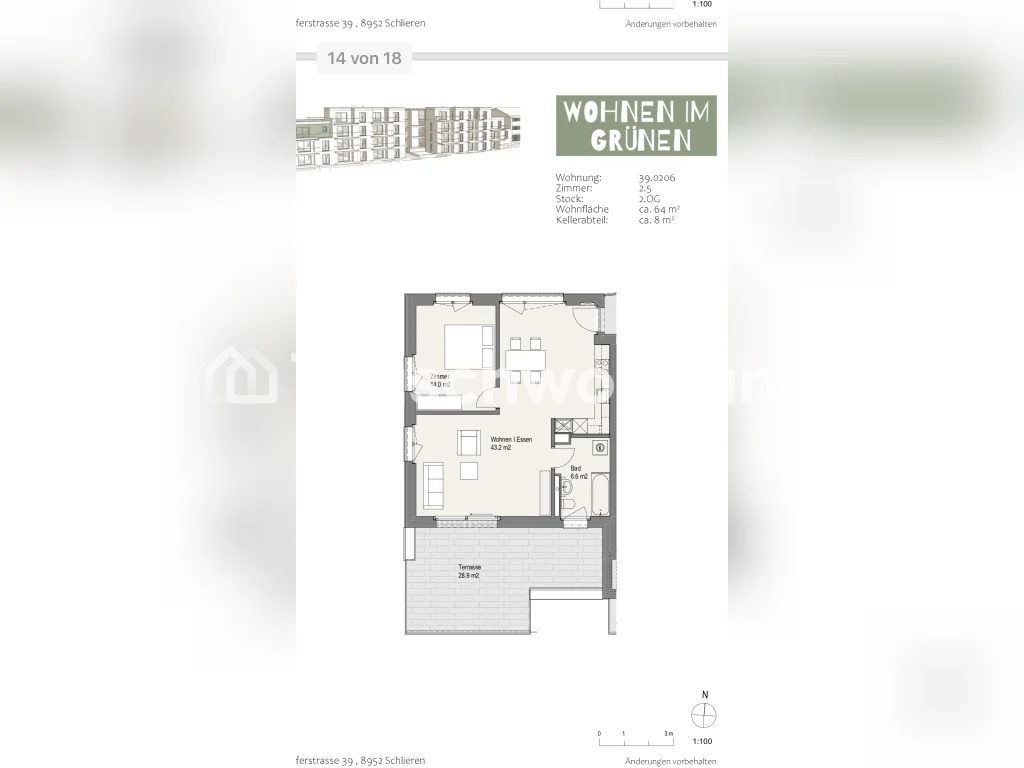 Appartamento di 2 ½ locali