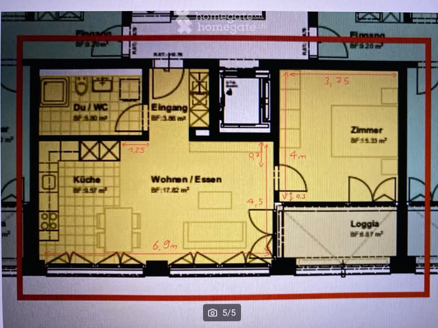 Appartement de 2 pièces