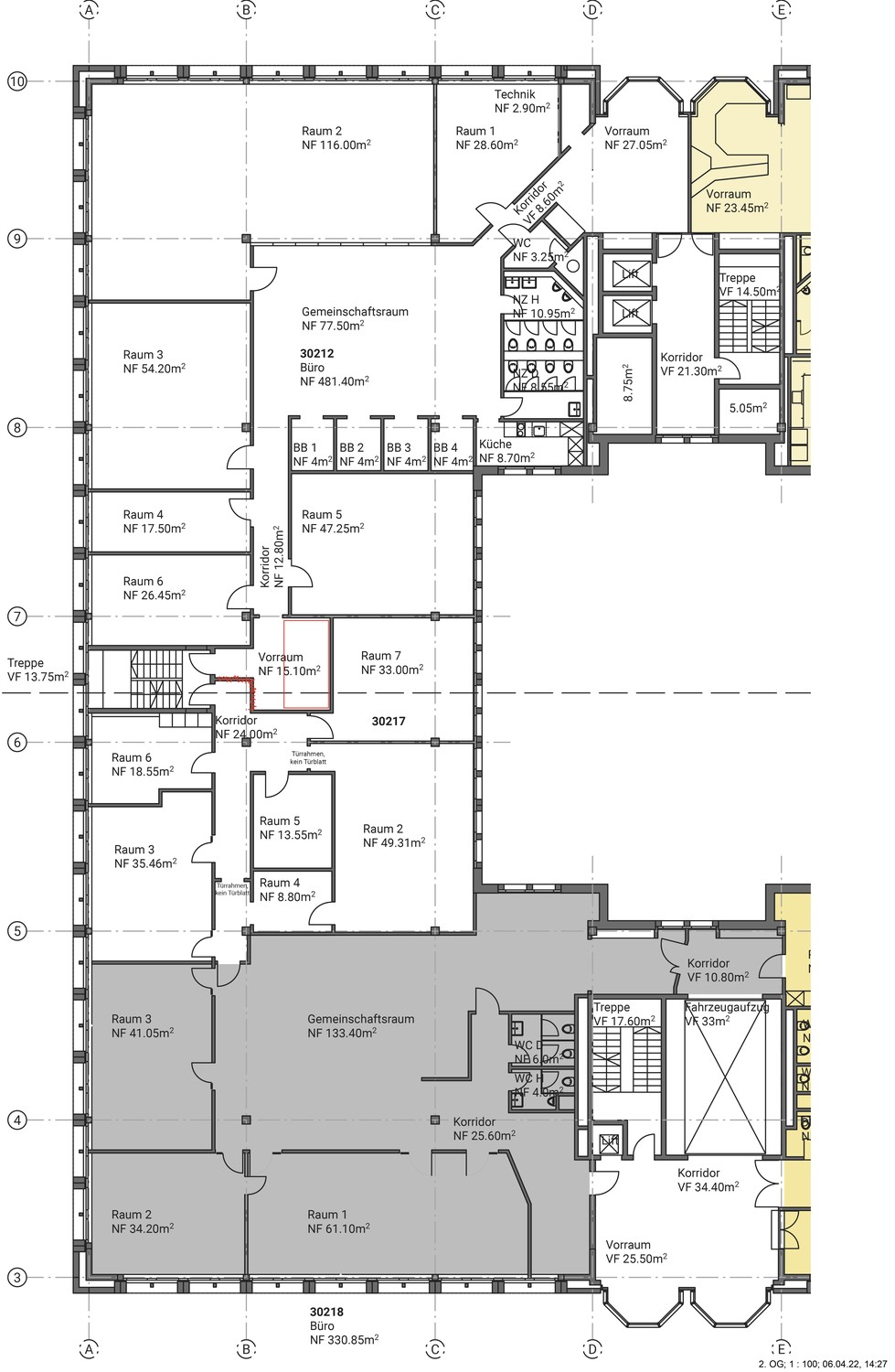 15-70m² office