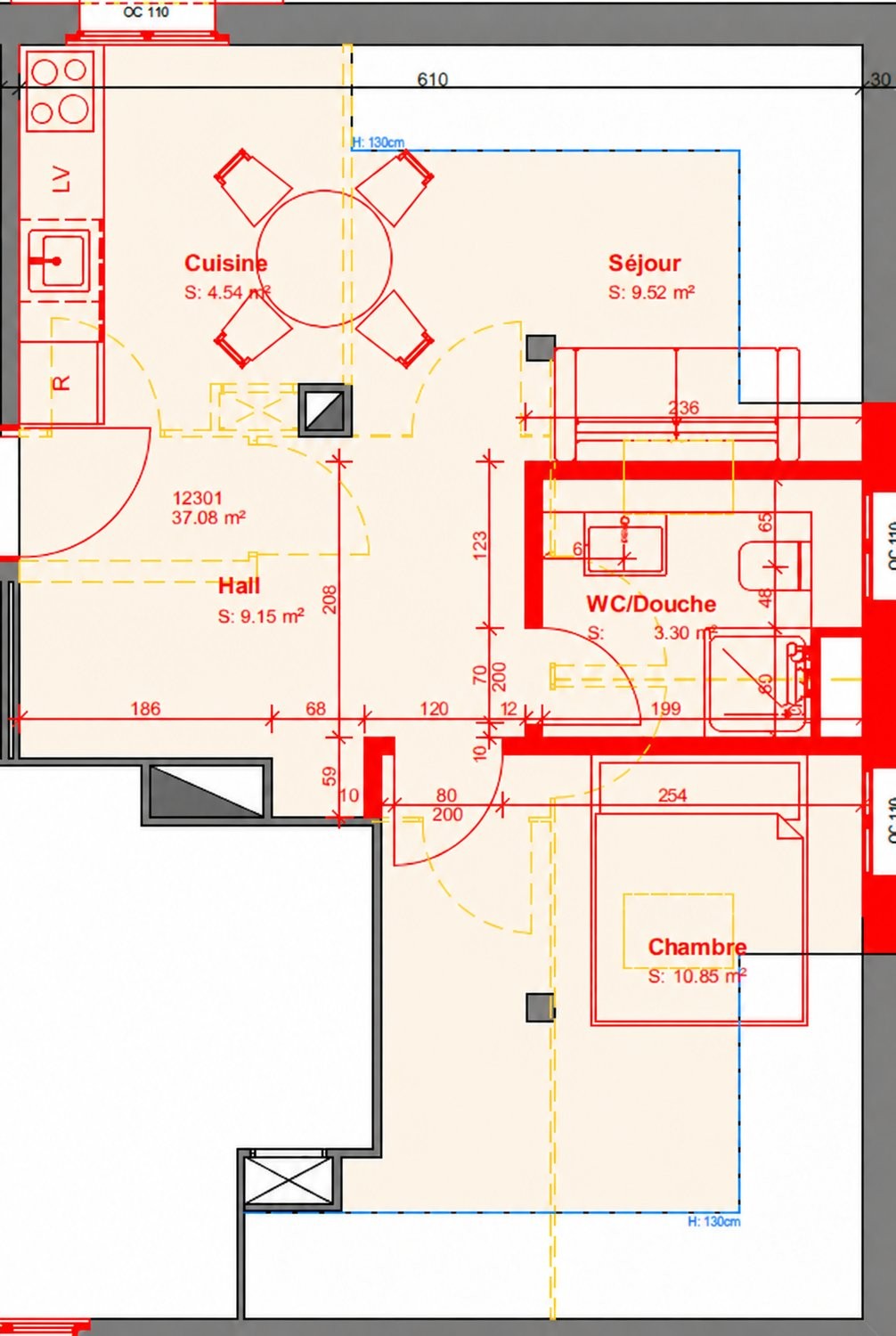 3 ½ rooms apartment