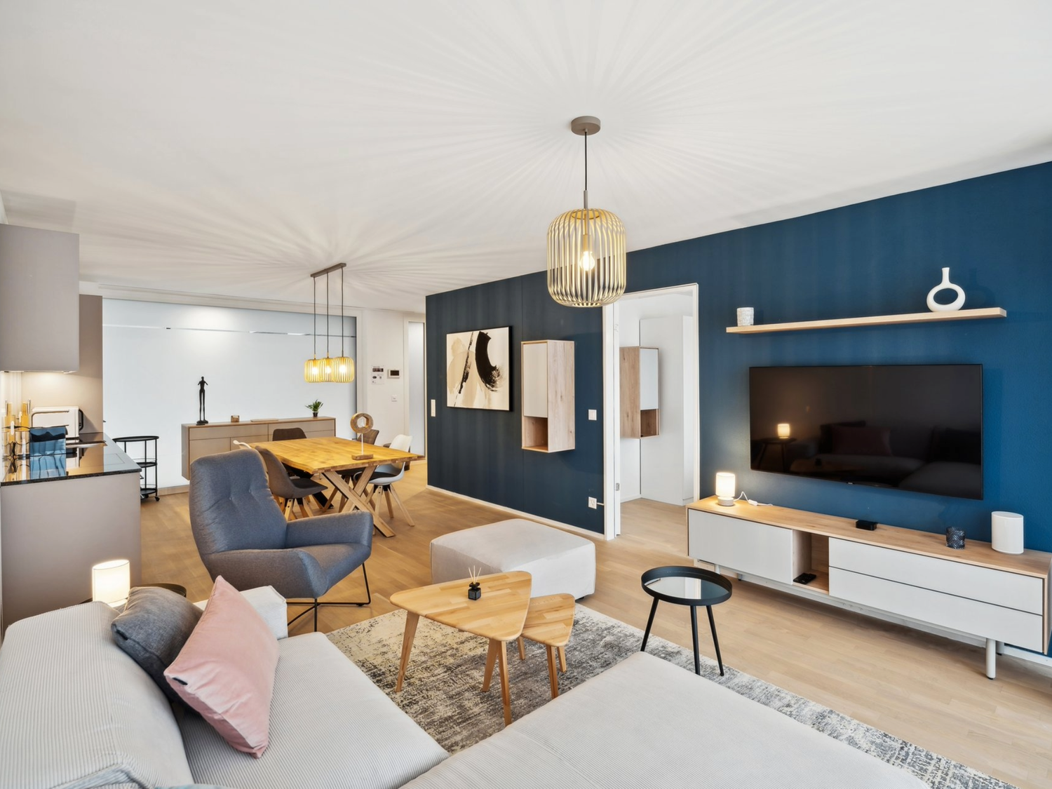 3 ½ rooms furnished flat