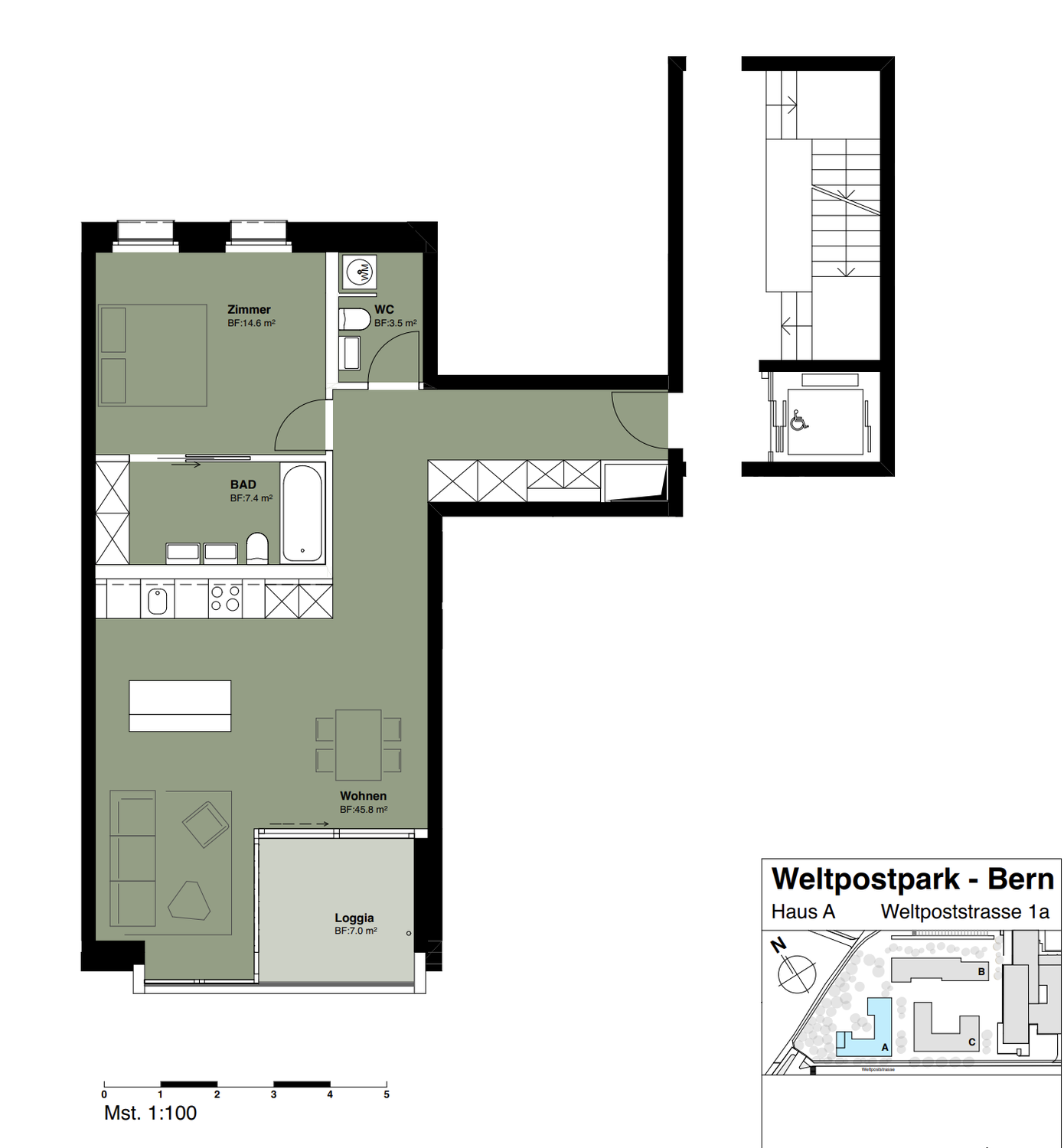 2 ½ rooms apartment, photo 8 of 9