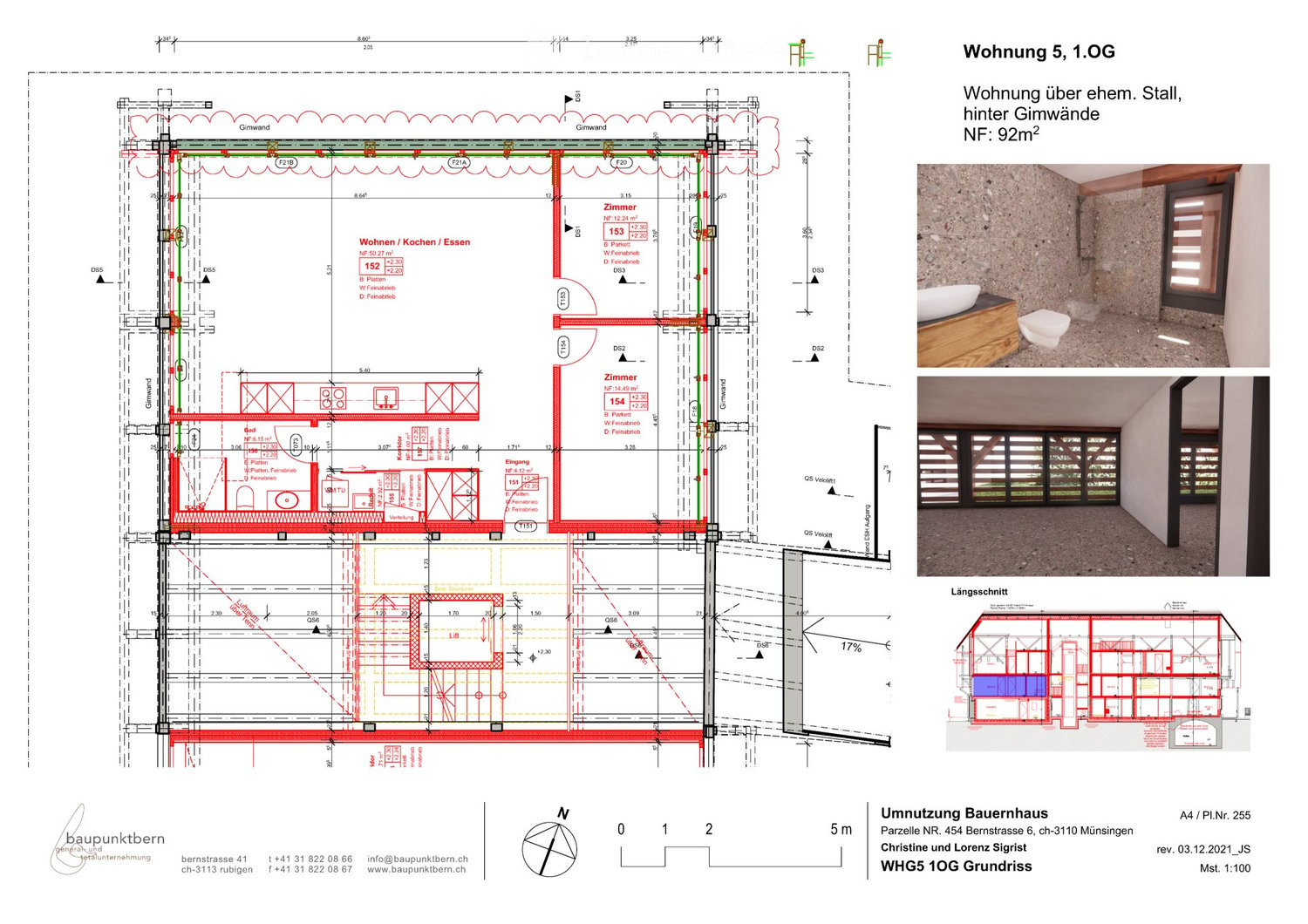3 rooms apartment