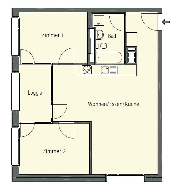 3 ½ rooms apartment, photo 5 of 6