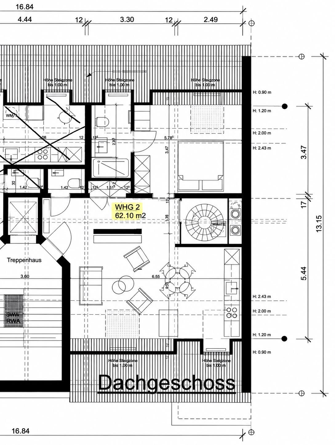 3 rooms duplex, photo 9 of 10