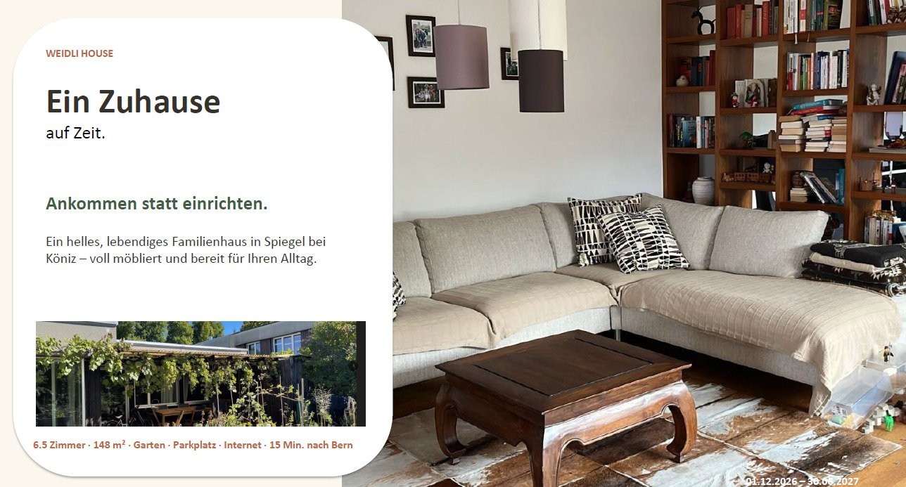 6 ½ rooms furnished flat