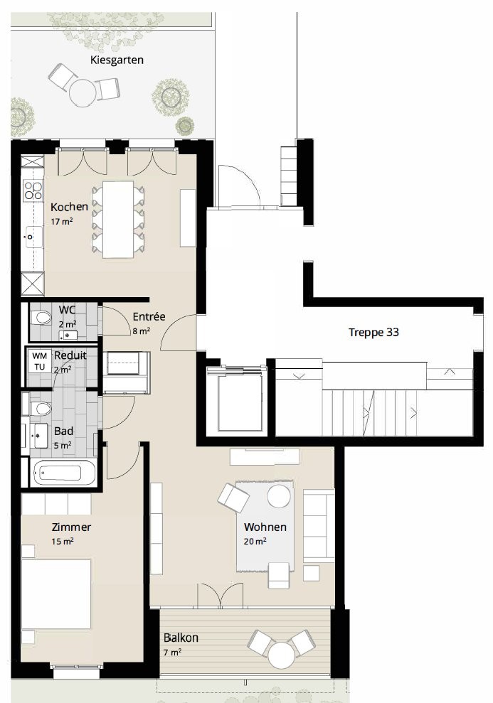 2 ½ rooms apartment, photo 5 of 5